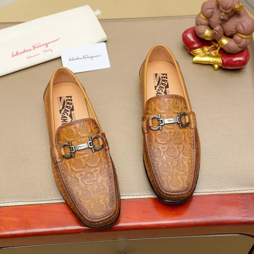 Salvatore Ferragamo Leather Shoes For Men #1367297 $72.00 USD, Wholesale Replica Salvatore Ferragamo Leather Shoes