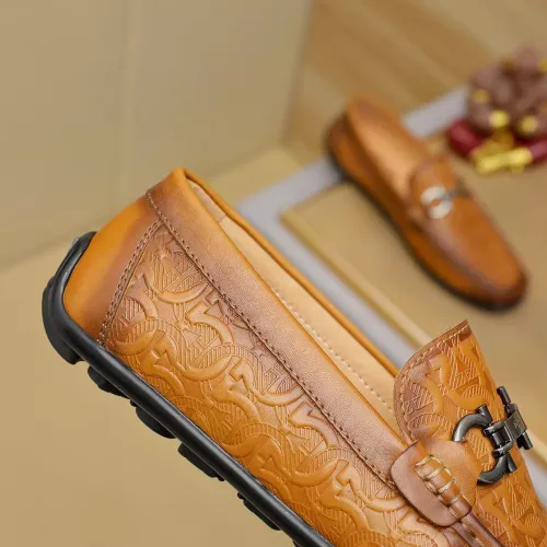 Replica Salvatore Ferragamo Leather Shoes For Men #1367297 $72.00 USD for Wholesale