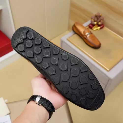 Replica Salvatore Ferragamo Leather Shoes For Men #1367297 $72.00 USD for Wholesale