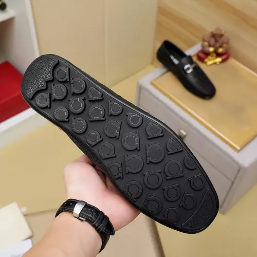 Replica Salvatore Ferragamo Leather Shoes For Men #1367298 $72.00 USD for Wholesale