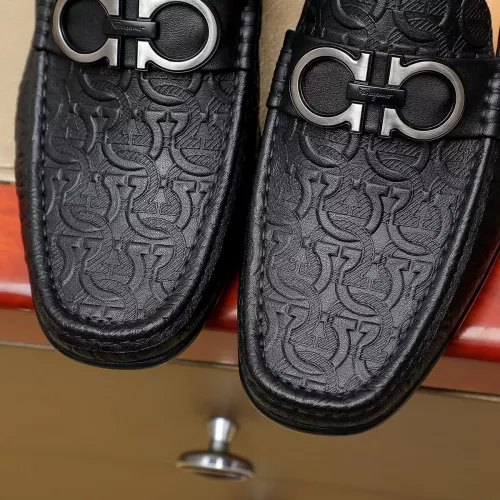 Replica Salvatore Ferragamo Leather Shoes For Men #1367300 $72.00 USD for Wholesale