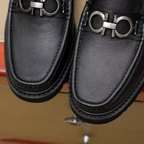 Replica Salvatore Ferragamo Leather Shoes For Men #1367301 $96.00 USD for Wholesale