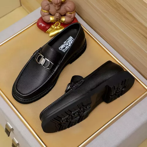 Replica Salvatore Ferragamo Leather Shoes For Men #1367303 $96.00 USD for Wholesale