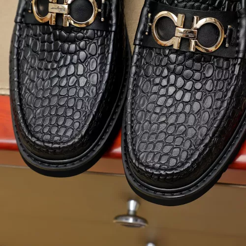 Replica Salvatore Ferragamo Leather Shoes For Men #1367304 $96.00 USD for Wholesale