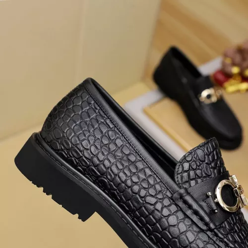 Replica Salvatore Ferragamo Leather Shoes For Men #1367304 $96.00 USD for Wholesale