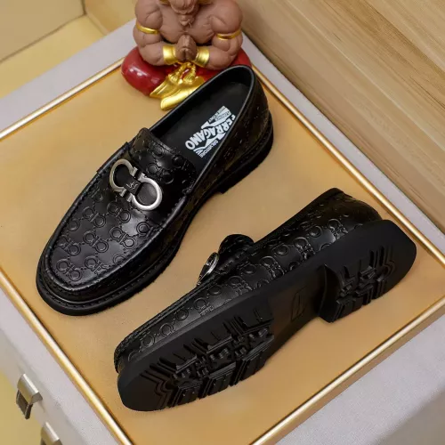 Replica Salvatore Ferragamo Leather Shoes For Men #1367305 $96.00 USD for Wholesale