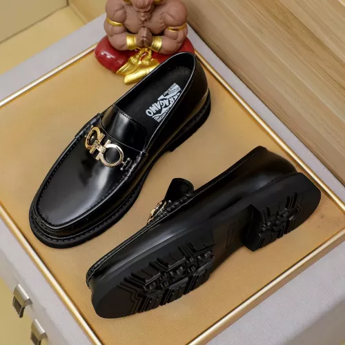 Replica Salvatore Ferragamo Leather Shoes For Men #1367307 $96.00 USD for Wholesale
