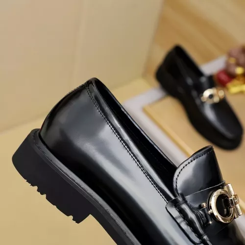 Replica Salvatore Ferragamo Leather Shoes For Men #1367307 $96.00 USD for Wholesale