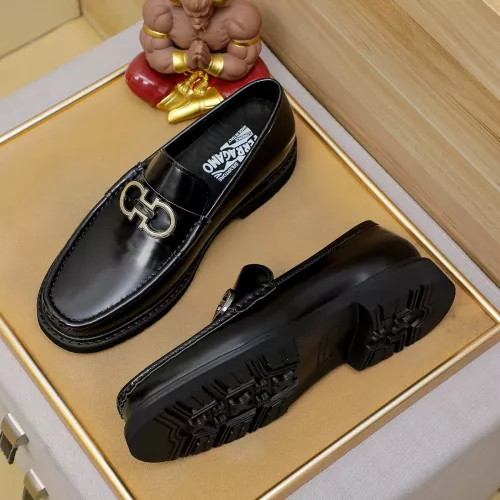 Replica Salvatore Ferragamo Leather Shoes For Men #1367308 $96.00 USD for Wholesale