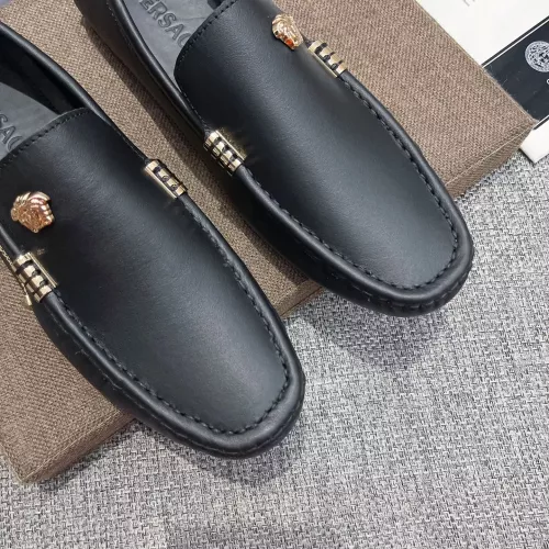 Replica Versace Leather Shoes For Men #1367777 $85.00 USD for Wholesale
