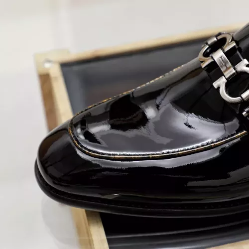 Replica Salvatore Ferragamo Leather Shoes For Men #1367846 $85.00 USD for Wholesale