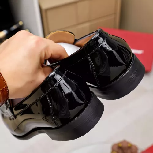 Replica Salvatore Ferragamo Leather Shoes For Men #1367846 $85.00 USD for Wholesale