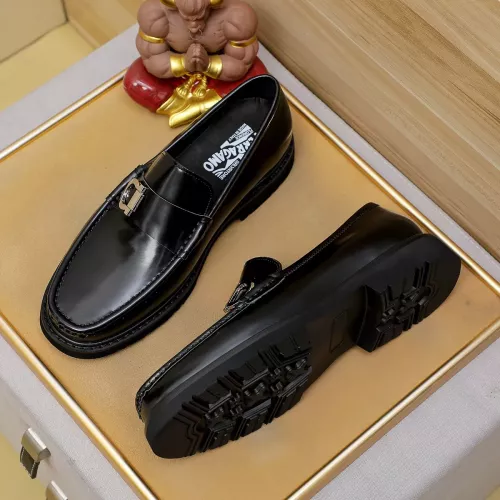Replica Salvatore Ferragamo Leather Shoes For Men #1367848 $96.00 USD for Wholesale