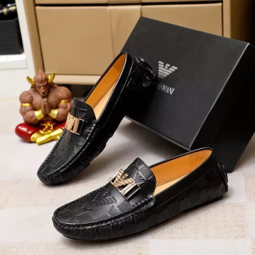 Replica Armani Leather Shoes For Men #1367851 $72.00 USD for Wholesale