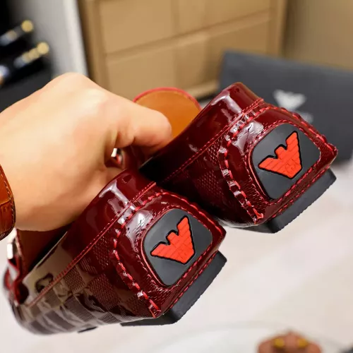 Replica Armani Leather Shoes For Men #1367853 $72.00 USD for Wholesale