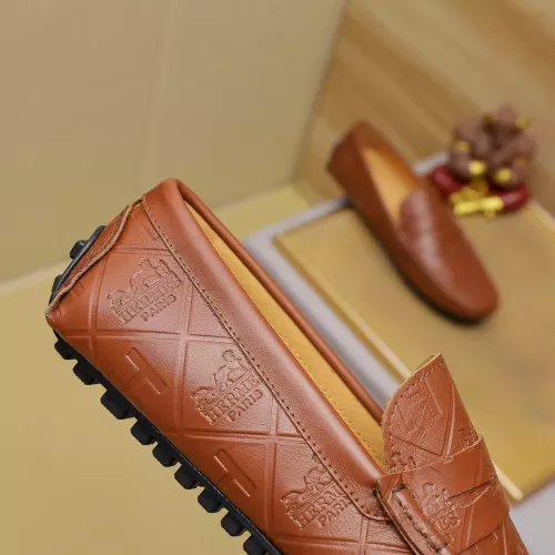 Replica Hermes Leather Shoes For Men #1367854 $76.00 USD for Wholesale