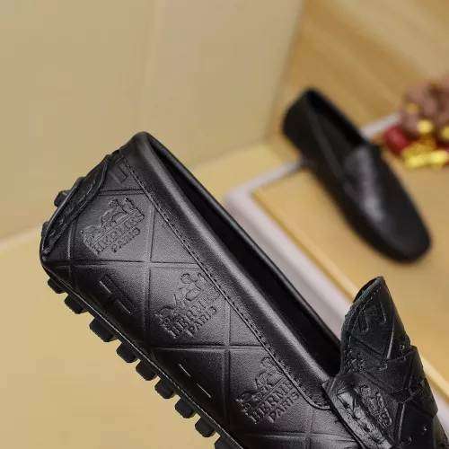 Replica Hermes Leather Shoes For Men #1367855 $76.00 USD for Wholesale