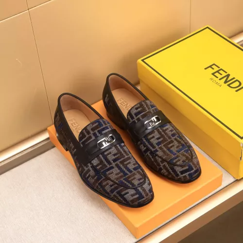 Replica Fendi Leather Shoes For Men #1367887 $88.00 USD for Wholesale