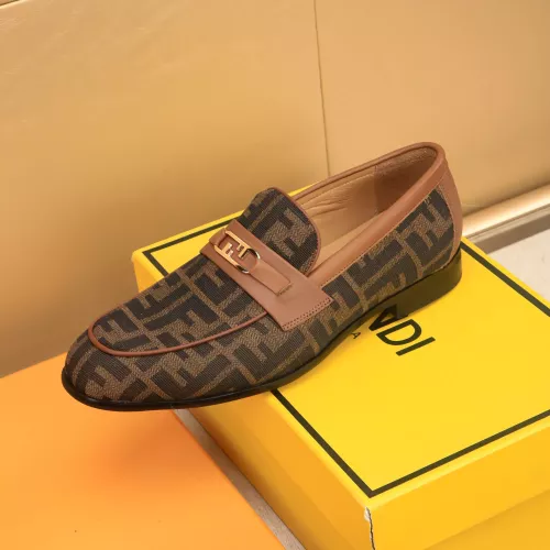 Replica Fendi Leather Shoes For Men #1367890 $88.00 USD for Wholesale