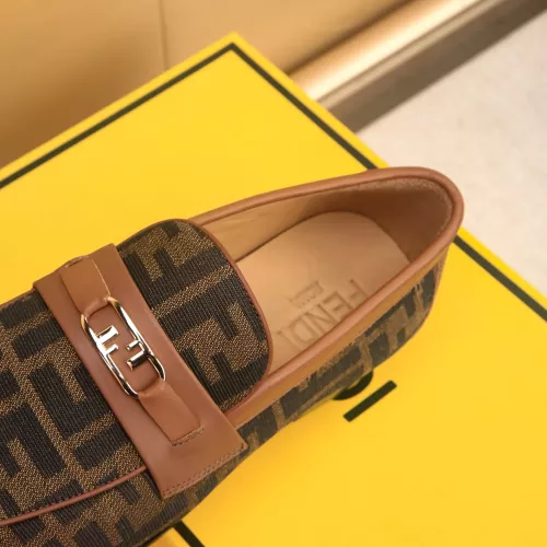 Replica Fendi Leather Shoes For Men #1367890 $88.00 USD for Wholesale