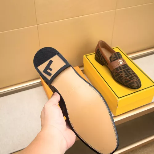 Replica Fendi Leather Shoes For Men #1367890 $88.00 USD for Wholesale