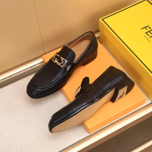 Replica Fendi Leather Shoes For Men #1367902 $88.00 USD for Wholesale