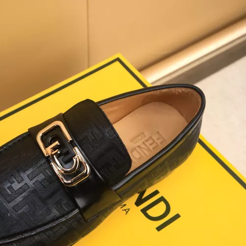 Replica Fendi Leather Shoes For Men #1367902 $88.00 USD for Wholesale