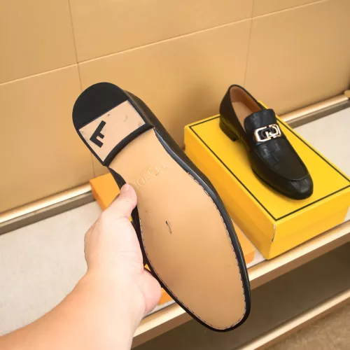 Replica Fendi Leather Shoes For Men #1367902 $88.00 USD for Wholesale