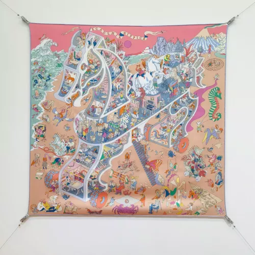 Hermes Silk Squares #1367903 $64.00 USD, Wholesale Replica Hermes Scarf