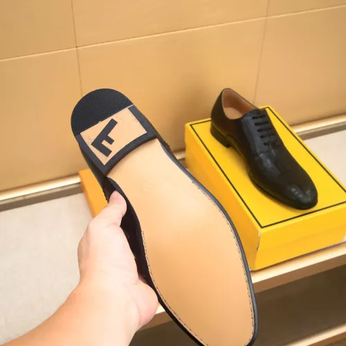 Replica Fendi Leather Shoes For Men #1367905 $88.00 USD for Wholesale