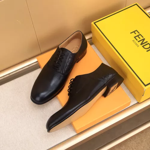 Replica Fendi Leather Shoes For Men #1367906 $88.00 USD for Wholesale