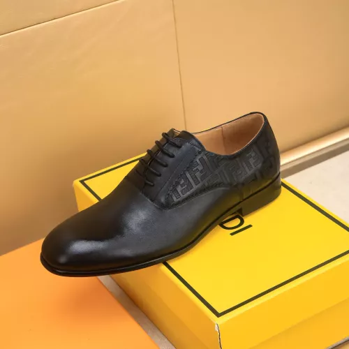 Replica Fendi Leather Shoes For Men #1367906 $88.00 USD for Wholesale