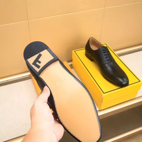 Replica Fendi Leather Shoes For Men #1367906 $88.00 USD for Wholesale