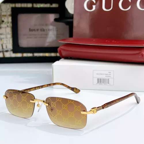 Gucci AAA Quality Sunglasses #1368033 $60.00 USD, Wholesale Replica Gucci AAA Quality Sunglasses