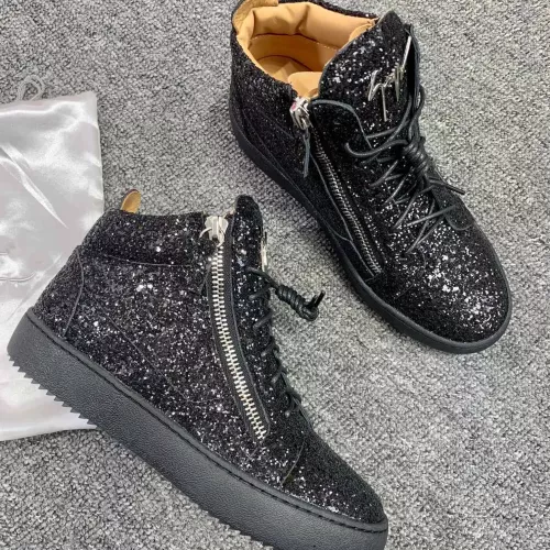 Replica Giuseppe Zanotti High Tops Shoes For Women #1368337 $98.00 USD for Wholesale