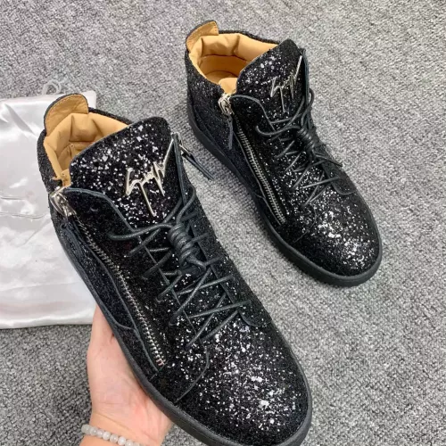 Replica Giuseppe Zanotti High Tops Shoes For Women #1368337 $98.00 USD for Wholesale