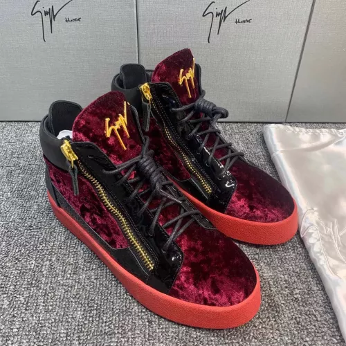 Replica Giuseppe Zanotti High Tops Shoes For Women #1368339 $98.00 USD for Wholesale
