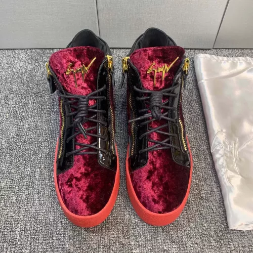 Replica Giuseppe Zanotti High Tops Shoes For Women #1368339 $98.00 USD for Wholesale