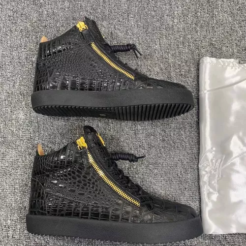 Replica Giuseppe Zanotti High Tops Shoes For Women #1368345 $102.00 USD for Wholesale