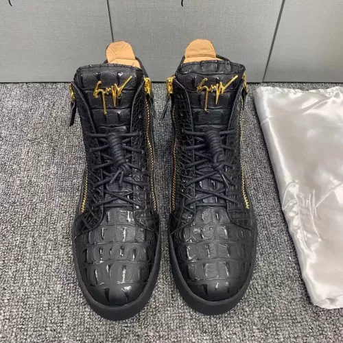 Replica Giuseppe Zanotti High Tops Shoes For Women #1368345 $102.00 USD for Wholesale