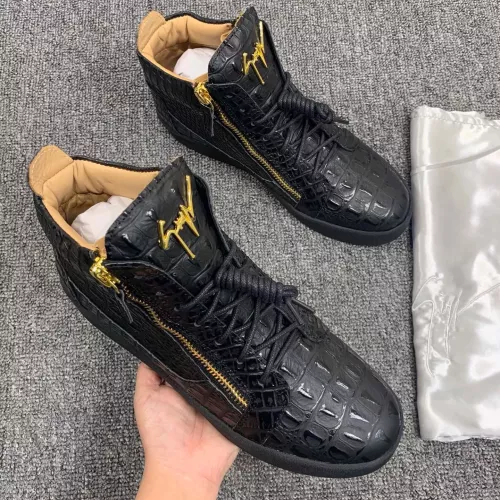 Replica Giuseppe Zanotti High Tops Shoes For Women #1368345 $102.00 USD for Wholesale