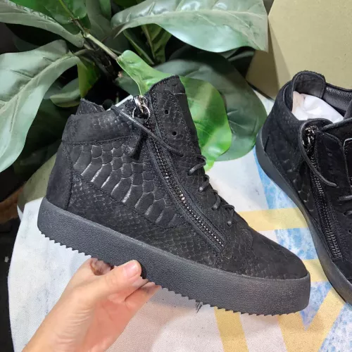 Replica Giuseppe Zanotti High Tops Shoes For Women #1368347 $102.00 USD for Wholesale