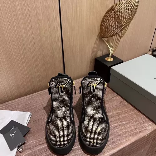 Replica Giuseppe Zanotti High Tops Shoes For Women #1368349 $105.00 USD for Wholesale