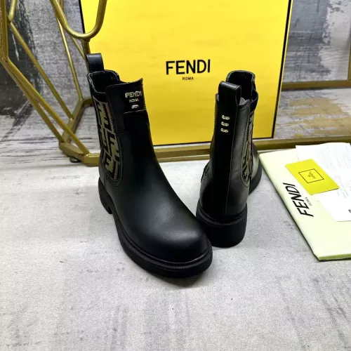 Replica Fendi Fashion Boots For Women #1368505 $105.00 USD for Wholesale