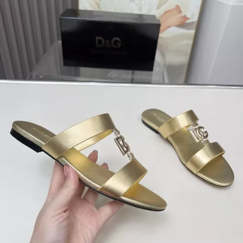 Replica Dolce & Gabbana D&G Slippers For Women #1368517 $85.00 USD for Wholesale