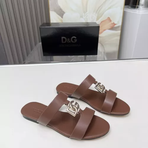 Replica Dolce & Gabbana D&G Slippers For Women #1368526 $85.00 USD for Wholesale