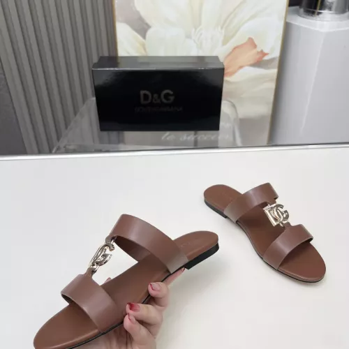 Replica Dolce & Gabbana D&G Slippers For Women #1368526 $85.00 USD for Wholesale