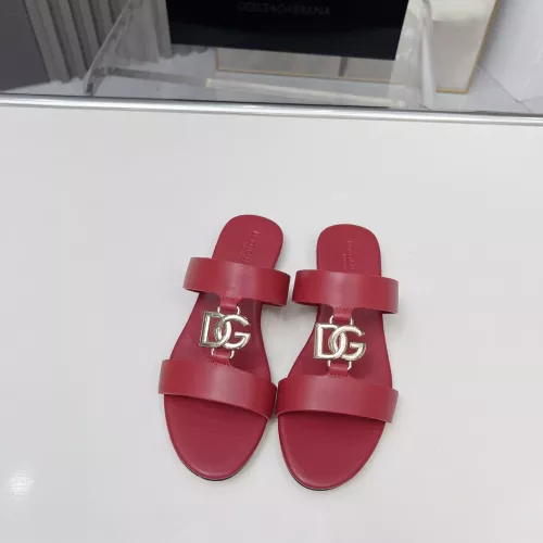 Replica Dolce & Gabbana D&G Slippers For Women #1368531 $85.00 USD for Wholesale