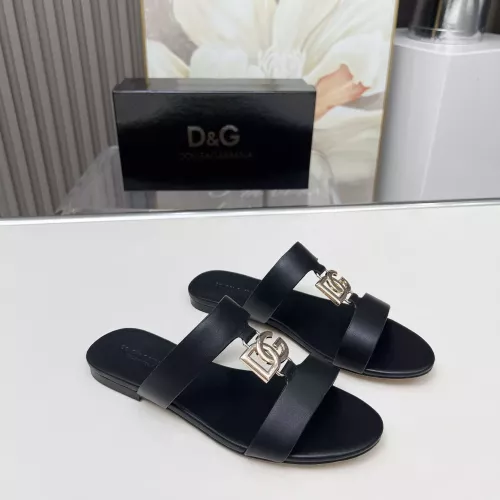 Replica Dolce & Gabbana D&G Slippers For Women #1368537 $85.00 USD for Wholesale