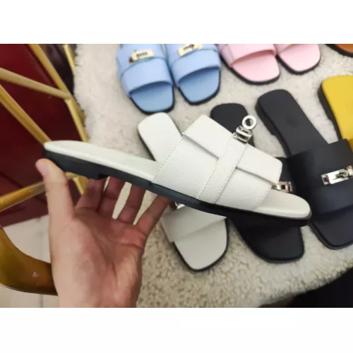 Replica Hermes Slippers For Women #1368658 $85.00 USD for Wholesale